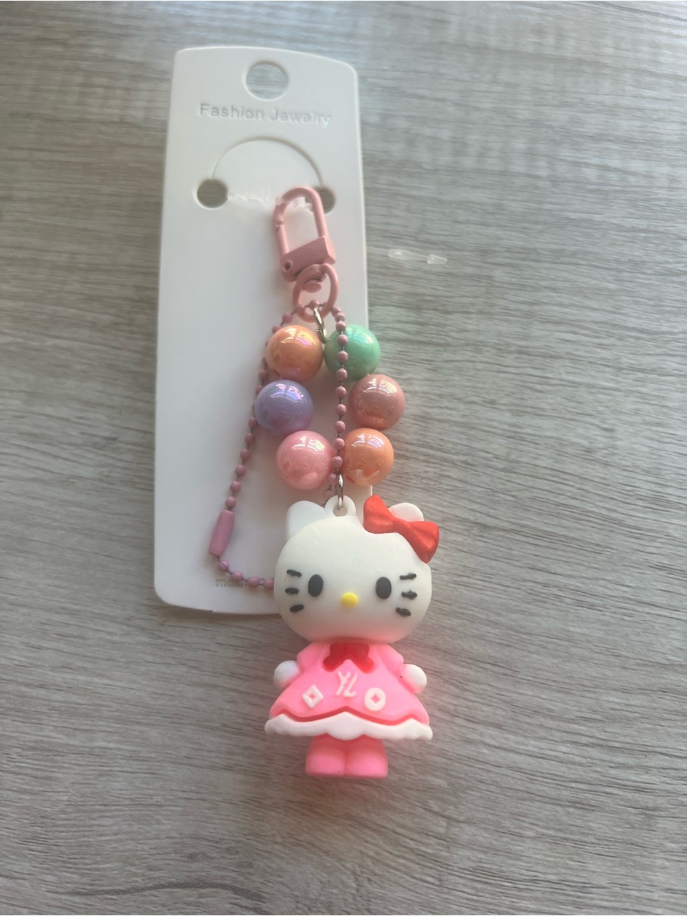 Pink Cute Kitty Keychain Bag Charm